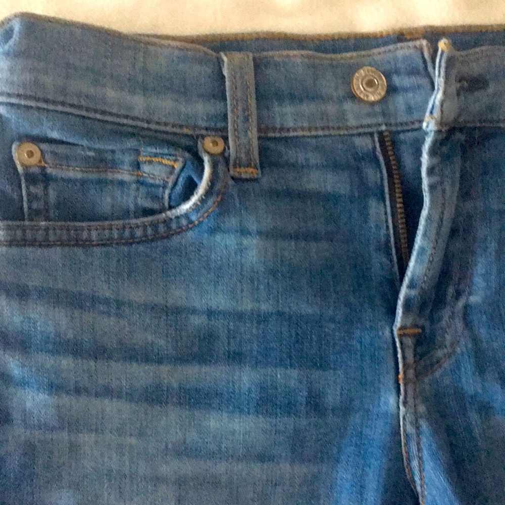 7 For All Mankind Blue Jean Shorts - Picture 11 of 15